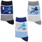 Mobile Preview: Kinder Socken Jungen Fußball-Motiv 23-26 27-30 31-34 35-38 | 3 Paar Jungen-Socken