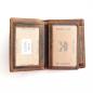 Preview: Mini Geldbörse aus Leder mit Kartenfach Münzfach RFID Schutz | Handgemacht aus Büffelleder