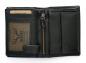 Mobile Preview: Herren Geldbörse Echt Leder Schwarz RFID-Schutz mit Münzfach & viele Kartenfächer