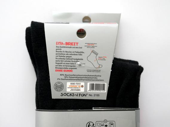 Preview: 4 Paar Quarter Kurzschaft-Socken Herren Größe 51-54 Schwarz