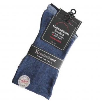 Herren Business-Socken mit breitem Komfortbund in Jeanstöne | 3 Paar ohne Gummidruck
