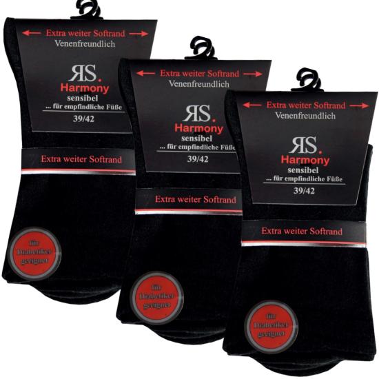 RS Harmony Socken Schwarz 39-42