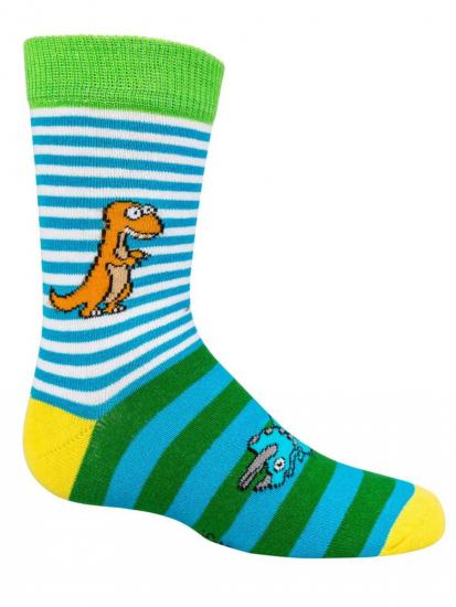 Lustige Kindersocken Dinosaurier Socken für Jungen & Mädchen 3 Paar Dino Socken
