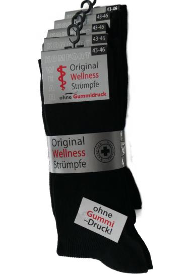 5 Paar Herren-Socken Schwarz 43-46
