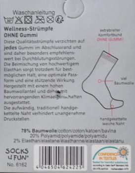 Herren Business-Socken Gr.55-58 mit Komfortbund in Schwarz | 3 Paar ohne Gummidruck