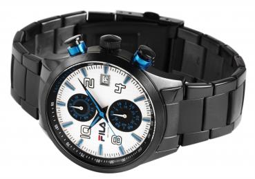 FILA Armbanduhr Chronograph Herrenuhr Schwarz-Blau