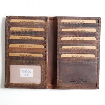 Herren-Brieftasche aus Leder im Hochformat mit RFID Schutz