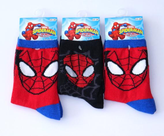 Kinder Socken Jungen Marvel Spider-Man 23-26 | 3 Paar Socken