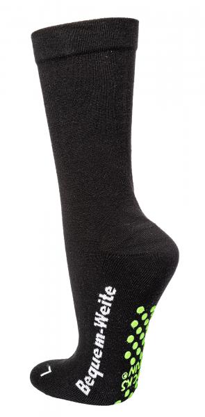 Extra Breite Socken mit Polstersohle rutschfeste ABS-Noppen
