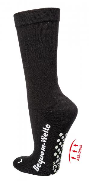 Extra Breite Socken mit Polstersohle rutschfeste ABS-Noppen