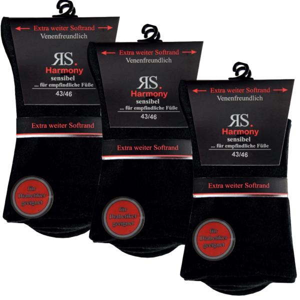RS Harmony Socken Schwarz 43-46
