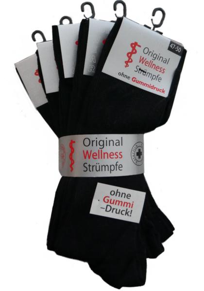 5 Paar Herren-Socken Schwarz 47-50