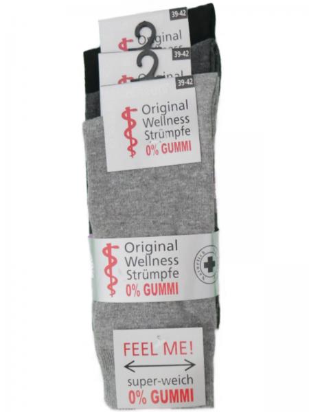 Wellness-Socken Herren extrabreiter Komfortund ohne Gummi in Größe 39-42 43-46 Grau Anthrazit Schwarz Marine Jeans