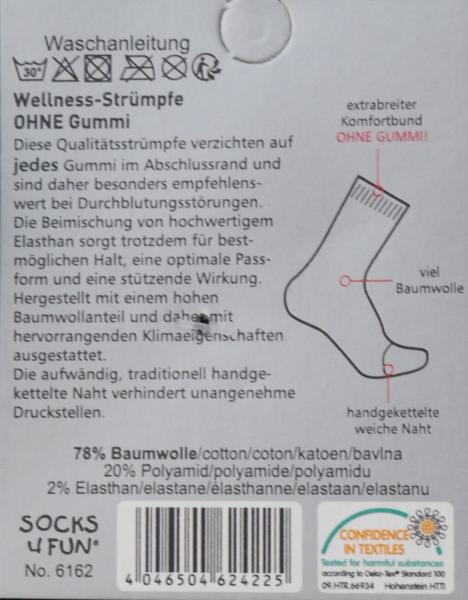 Herren Business-Socken ohne Gummi in Jeans Marine Schwarz | 3 Paar mit Komfortbund