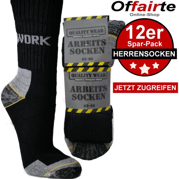 Arbeitssocken Herren 12er Pack Socken günstig online kaufen