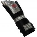 Wellness-Herrensocken "Komfort" 47-50 mit Polstersohle | 3 Paar in Schwarz